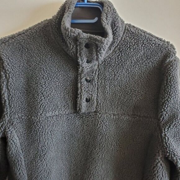 J. Crew Grey Fleece Pullover Sweatshirt Size XS - Picture 3 of 11